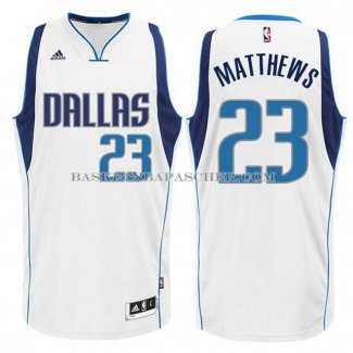 Maillot Dallas Mavericks Matthews Blanc