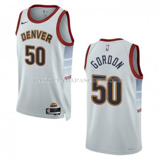 Maillot Denver Nuggets Aaron Gordon NO 50 Ville 2022-23 Blanc