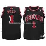Maillot Enfant Chicago Bulls Rose Noir
