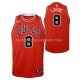 Maillot Enfant Chicago Bulls Zach Lavine NO 8 Icon Rouge