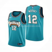 Maillot Enfant Memphis Grizzlies Ja Morant NO 12 Classic Retro Vert
