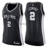 Maillot Femme San Antonio Spurs Kawhi Leonard Icon 2017-18 Noir