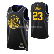 Maillot Golden State Warriors Draymond Green NO 23 Ville 2021-22 Noir