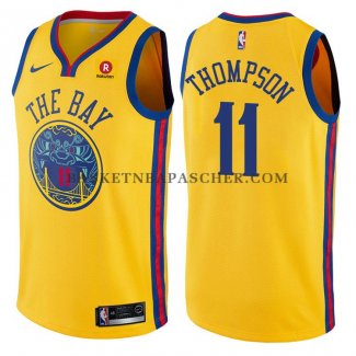 Maillot Golden State Warriors Klay Thompson Ville Jaune