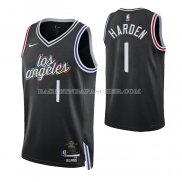 Maillot Los Angeles Clippers James Harden NO 1 Ville Noir