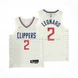 Maillot Los Angeles Clippers Kawhi Leonard NO 2 Association 2020-21 Authentique Blanc