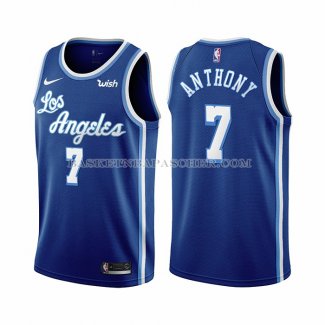 Maillot Los Angeles Lakers Carmelo Anthony NO 7 Classic 2021 Bleu