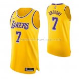Maillot Los Angeles Lakers Carmelo Anthony NO 7 Icon Authentique Jaune