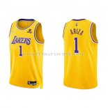 Maillot Los Angeles Lakers Trevor Ariza NO 1 75th Anniversary 2021-22 Jaune Maillot Los Angeles Lakers Trevor Ariza NO 1 75th Anniversary 2021-22 Jaune