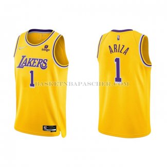 Maillot Los Angeles Lakers Trevor Ariza NO 1 75th Anniversary 2021-22 Jaune