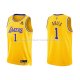 Maillot Los Angeles Lakers Trevor Ariza NO 1 75th Anniversary 2021-22 Jaune