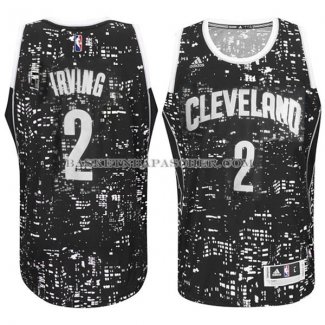 Maillot Lumieres de la ville Cleveland Cavaliers Irving Noir