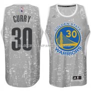 Maillot Lumieres de la ville Golden State Warriors Curry Gris
