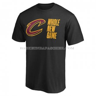 Maillot Manche Courte Cleveland Cavaliers Whole New Game Noir