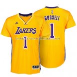 Maillot Manche Courte Los Angeles Lakers Russell Jaune