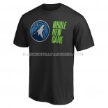 Maillot Manche Courte Minnesota Timberwolves Whole New Game Noir