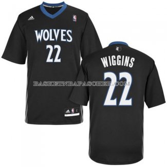 Maillot Manche Courte Minnesota Timberwolves Wiggins Noir