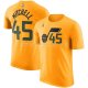 Maillot Manche Courte Utah Jazz Donovan Mitchell Statement Jaune