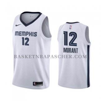 Maillot Memphis Grizzlies Ja Morant Association 2019-20 Blanc
