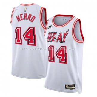 Maillot Miami Heat Tyler Herro NO 14 Classic 2022-23 Blanc