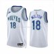 Maillot Minnesota Timberwolves Shake Milton NO 18 Classic 2023-24 Blanc