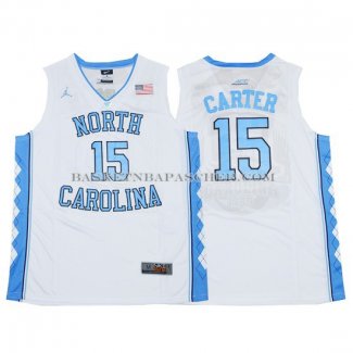 Maillot NCAA North Carolina Carter Blanc