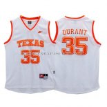 Maillot NCAA Texas Durant Blanc