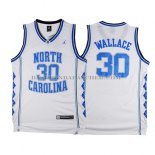 Maillot NCAA Universidad de Carolina del Norte Wallace Blanc