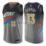 Maillot Oklahoma City Thunder Paul George Ciudad 2017-18 Gris