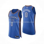 Maillot Oklahoma City Thunder Russell Westbrook NO 0 Icon Authentique Bleu