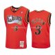 Maillot Philadelphia 76ers Allen Iverson No 3 Hardwood Classics 1999-00 Rouge