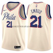 Maillot Philadelphia 76ers Joel Embiid Ville Creme
