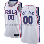 Maillot Philadelphia 76ers Personnalise 2017-18 Blanc