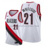 Maillot Portland Trail Blazers Hassan Whiteside Association Blanc Maillot Portland Trail Blazers Hassan Whiteside Association Blanc