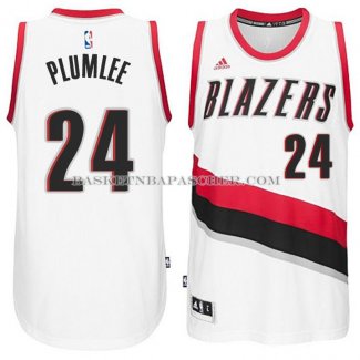 Maillot Portland Trail Blazers Plumlee Blanc