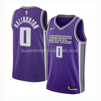 Maillot Sacramento Kings Tyrese Haliburton Icon 2020-21 Noir