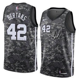 Maillot San Antonio Spurs Davis Bertans Ciudad 2018 Gris