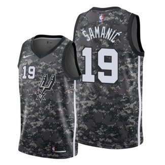 Maillot San Antonio Spurs Luka Samanic Ville 2019-20 Camuflaje