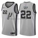 Maillot San Antonio Spurs Rudy Gay Statehombret 2017-18 Gris