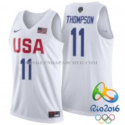Maillot USA 2016 Thompson Blanc