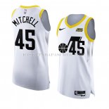 Maillot Utah Jazz Donovan Mitchell NO 45 Association Authentique 2022-23 Blanc