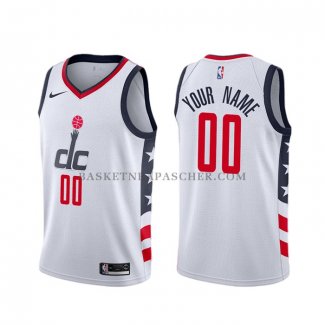 Maillot Washington Wizards Personnalise Ville Blanc2