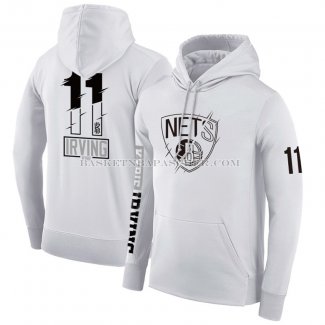 Veste a Capuche Brooklyn Nets Kyrie Irving Blanc