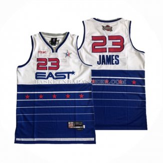 Maillot All Star 2006 LeBron James NO 23 Bleu Blanc