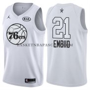 Maillot All Star 2018 Philadelphia 76ers Jimmy Joel Embiid Blanc