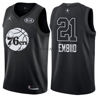 Maillot All Star 2018 Philadelphia 76ers Jimmy Joel Embiid Noir