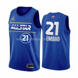 Maillot All Star 2021 Philadelphia 76ers Joel Embiid Bleu