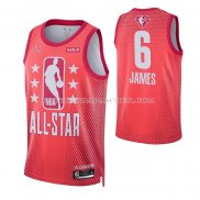Maillot All Star 2022 Los Angeles Lakers LeBron James NO 6 Marron.