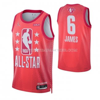 Maillot All Star 2022 Los Angeles Lakers LeBron James NO 6 Marron.