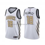 Maillot Atlanta Hawks Miles Plumlee Ville Blanc